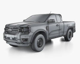 Ford Ranger Extended Cab XL 2024 car clipart