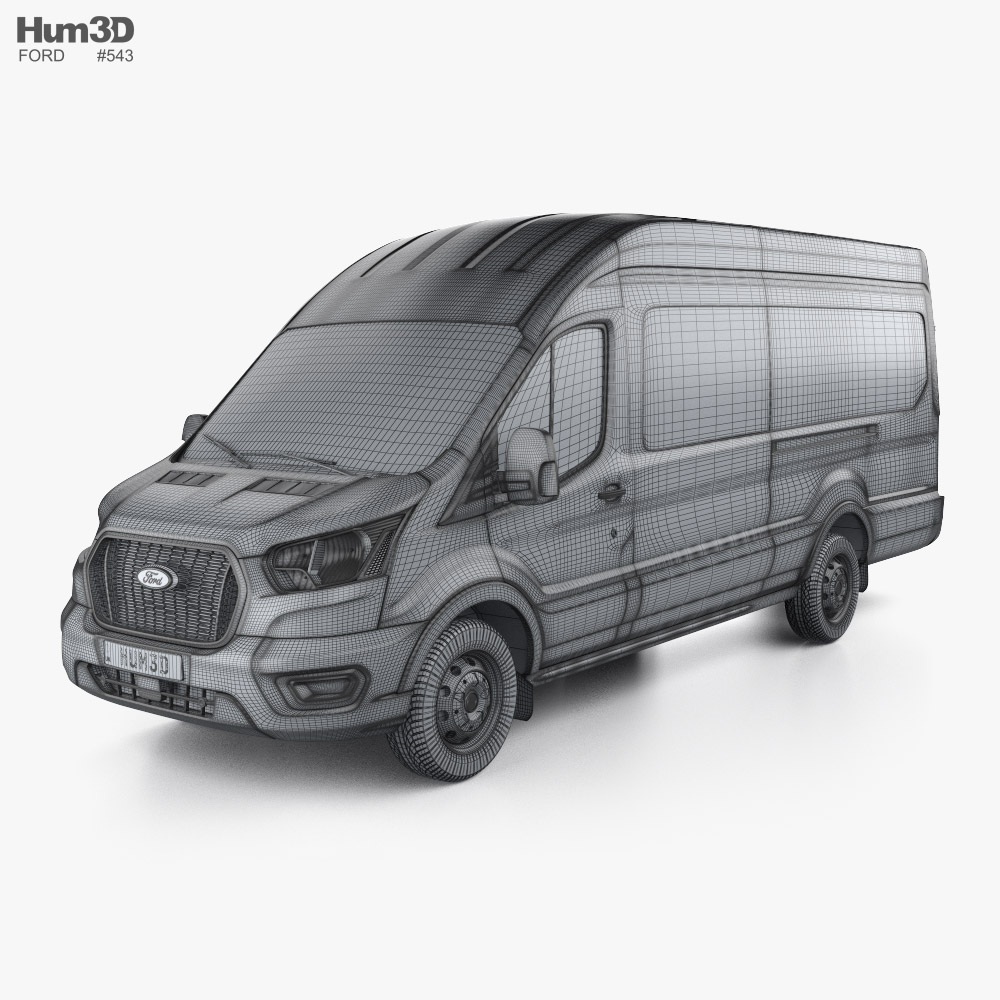 Ford Transit Cargo Van L4H3 US-spec 2024 clipart