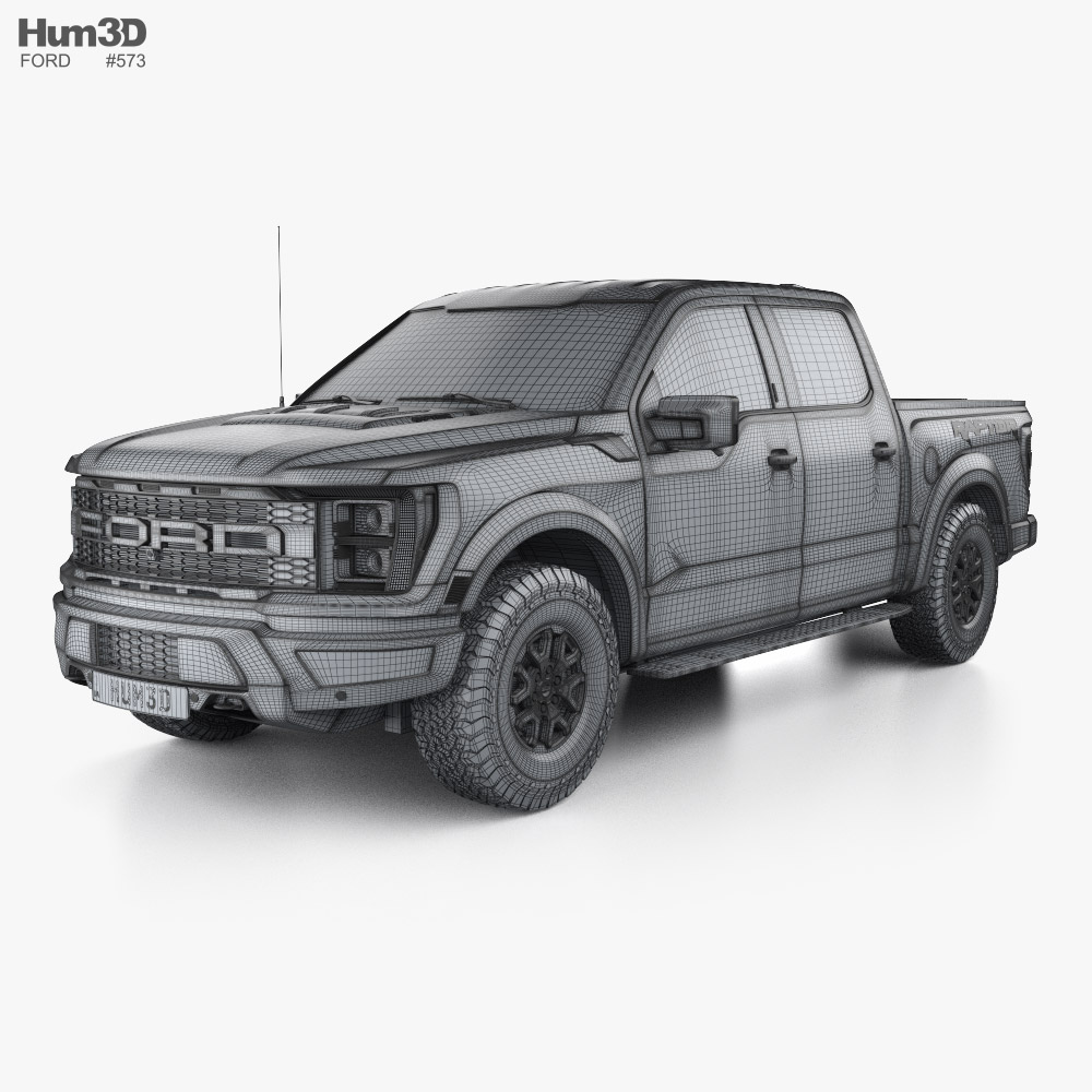 Ford F-150 Super Crew Cab 5.5 ft Bed Raptor 2024 car clipart