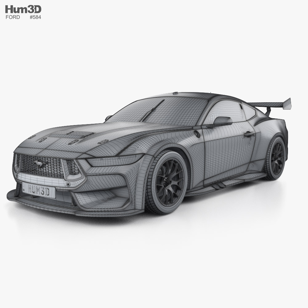 Ford Mustang Supercars 2024 3D model