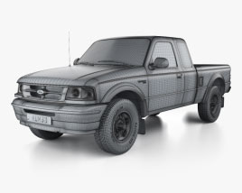 Ford Ranger Extended Cab 1997 car clipart