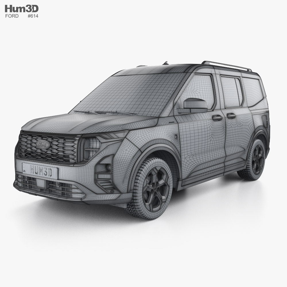 Ford Tourneo Courier Active 2024 3D model