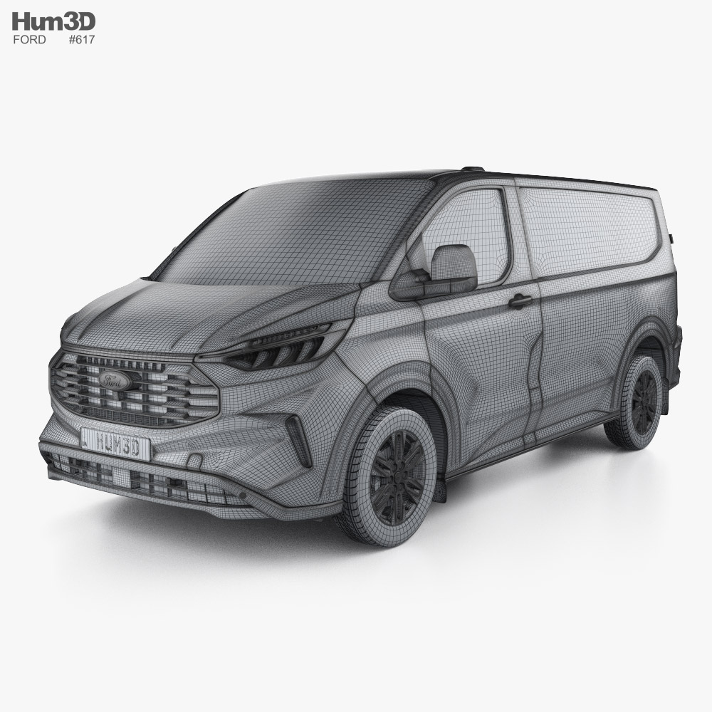 Ford Transit Custom Panel Van L1H1 2024 3D model