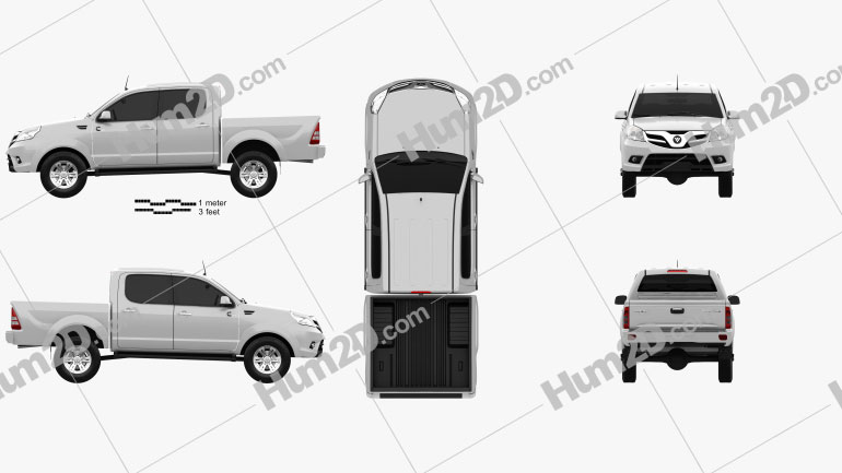 Foton Tunland Double Cab 2012 PNG Clipart