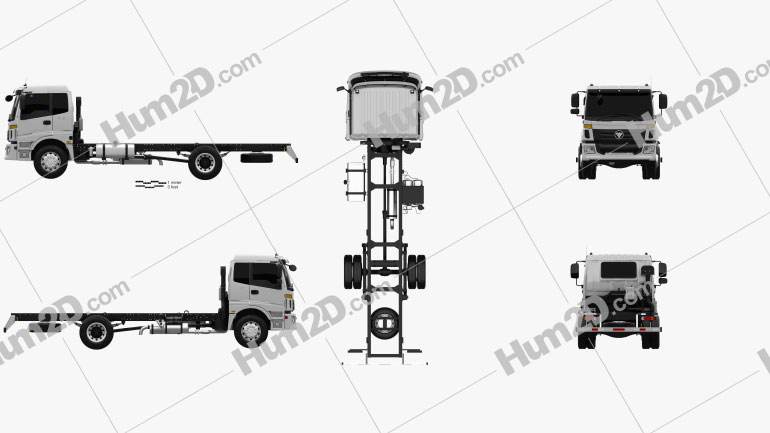 Foton Auman TX (1621) Chassis Truck 2-axle 2012 PNG Clipart