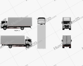 Foton Aumark S Box-LKW 2017 clipart