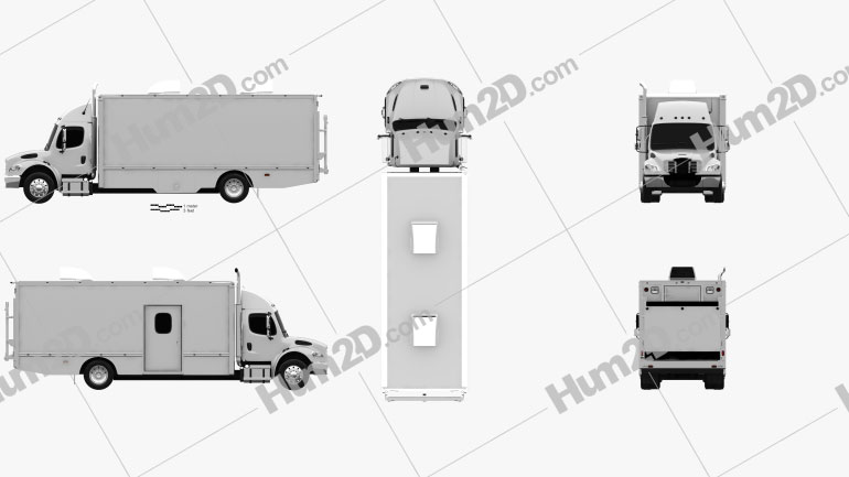 Freightliner M2 106 Custom Tool Truck 2012 Blueprint