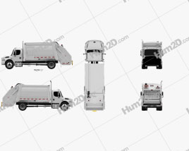 Freightliner M2 Heil PT 1000 Garbage Truck 2012 clipart