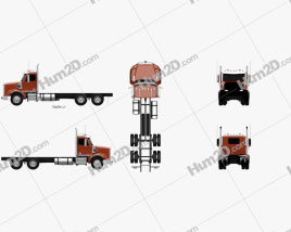 Freightliner Coronado SD Chassis Truck 2009 clipart