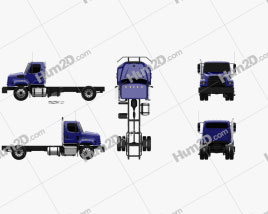 Freightliner 108SD Chassis Truck 2011 clipart