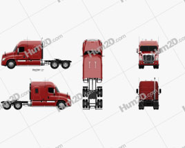 Freightliner Cascadia XT Caminhão trator 2007 clipart