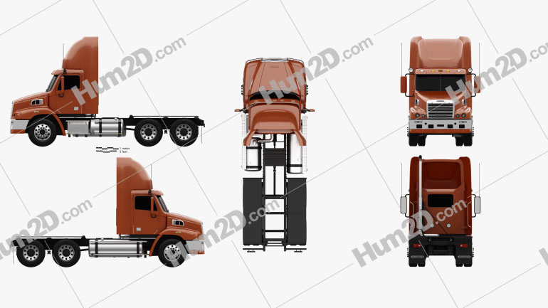 Freightliner Century Class Tractor Truck 2011 PNG Clipart