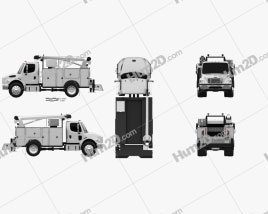 Freightliner M2 106 Utility Truck 2014 clipart