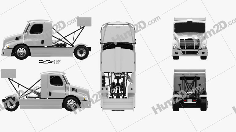 Freightliner Cascadia Race Truck 2017 PNG Clipart