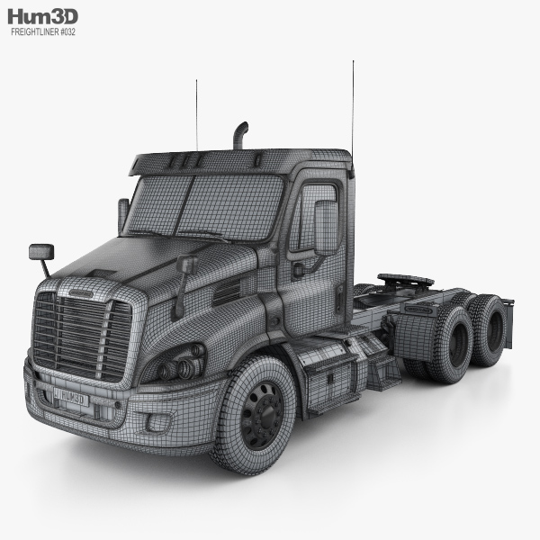 Freightliner Cascadia Day Cab Tractor Truck 2016 3D model