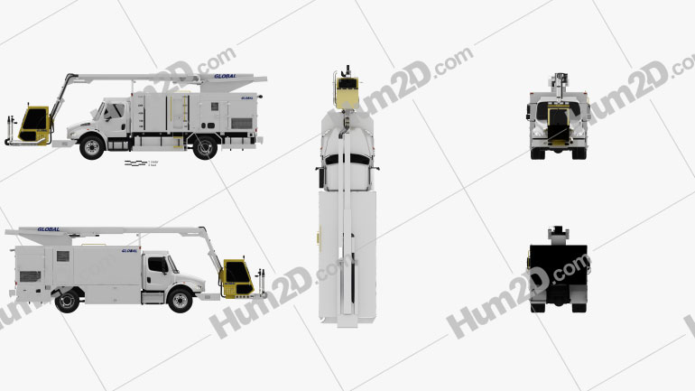 Freightliner M2 106 Global Ultimate 2200 Service Truck 2018 clipart
