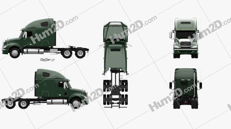 Freightliner Columbia Sleeper Cab Raised Roof Tractor Truck 2009 PNG Clipart