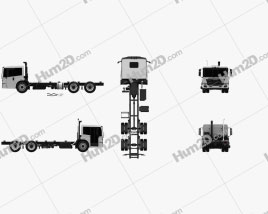 Freightliner Econic SD Chassis Truck 2018 clipart