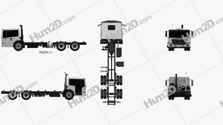 Freightliner Econic SD Fahrgestell LKW 2018 clipart