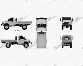 GAZ Sadko Next Flatbed Truck 2019 clipart
