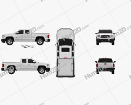 GMC Sierra Crew Cab 2013 car clipart