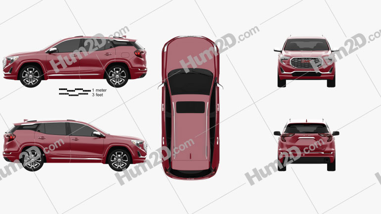 GMC Terrain Denali 2017 car clipart