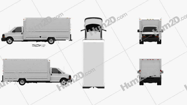 GMC Savana Box Truck 2012 PNG Clipart