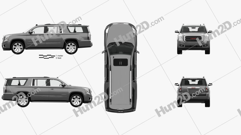 GMC Yukon XL with HQ interior 2014 PNG Clipart