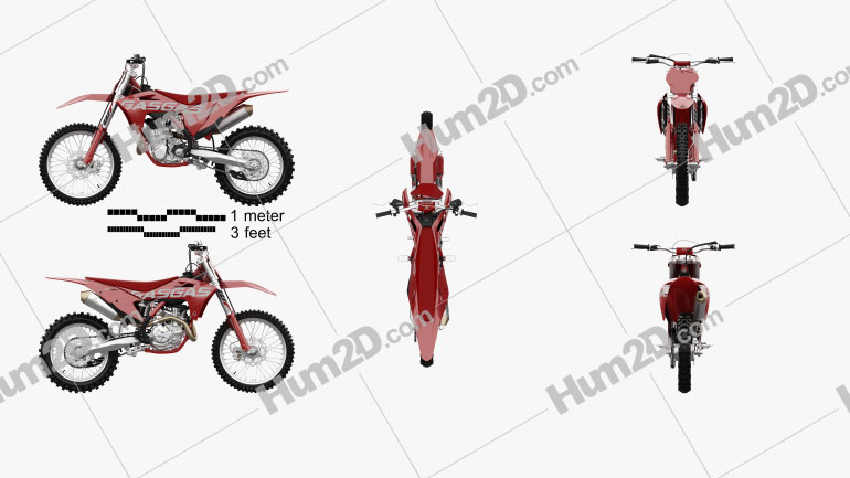 GasGas MC 450F 2021 Motorcycle clipart