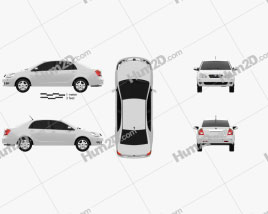 Geely FC 2011 car clipart