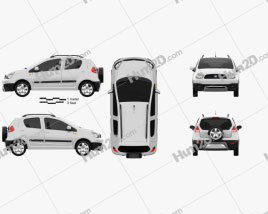 Geely LC Cross (Panda) 2012 car clipart