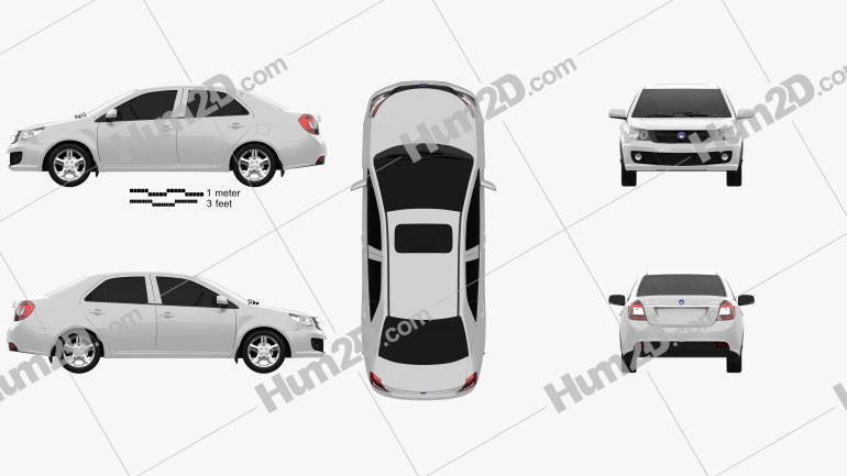 Geely GC6 2014 PNG Clipart