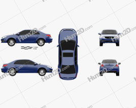 Geely GC7 Vision 2015 car clipart