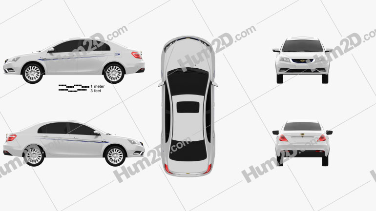 Geely Emgrand EV 2015 PNG Clipart