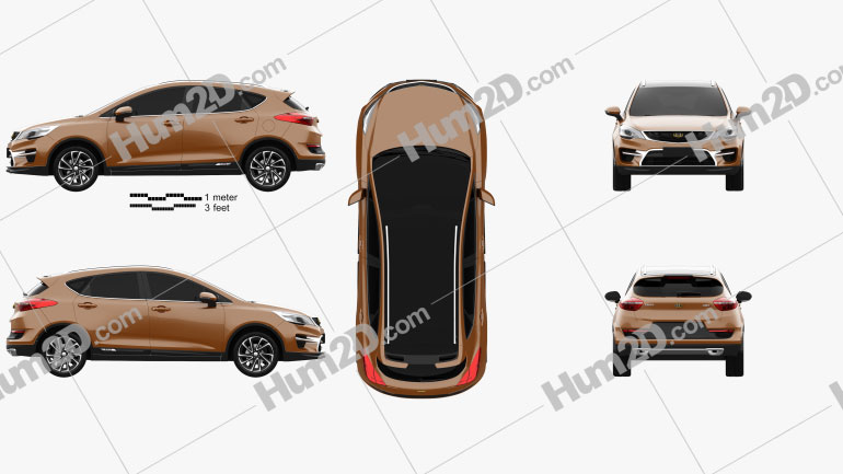 Geely Emgrand GS Sport 2016 PNG Clipart