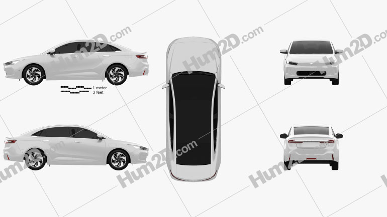 Geely GE11 2019 car clipart