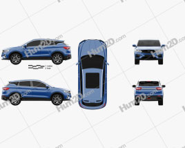 Geely Binyue PHEV 2019 car clipart