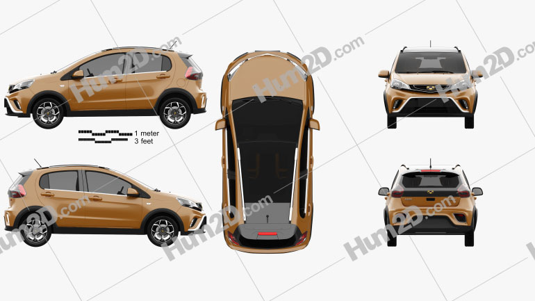 Geely Vision X1 2017 PNG Clipart