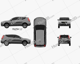 Geely Vision SUV 2018 car clipart