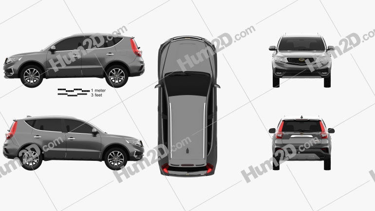 Geely Vision SUV 2018 Blueprint