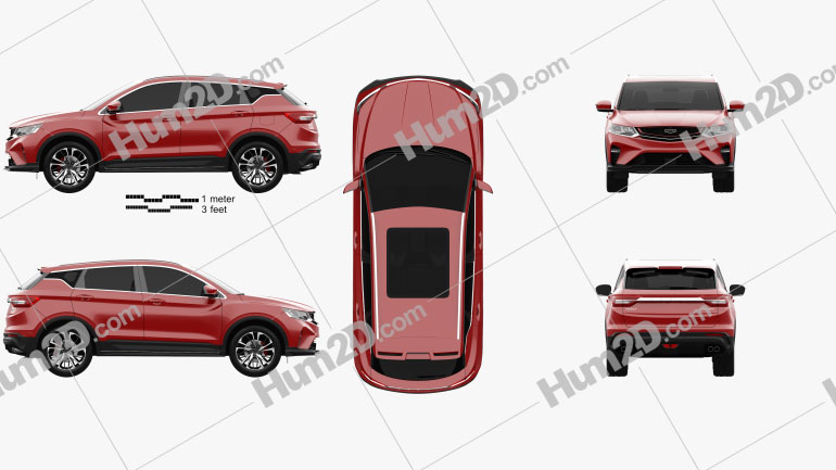 Geely Coolray 2019 PNG Clipart