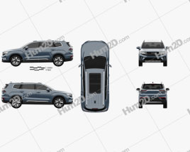 Geely Haoyue 2020 car clipart