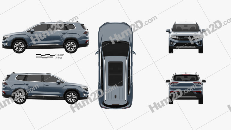 Geely Haoyue 2020 car clipart