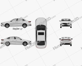 Geely Emgrand 2021 car clipart