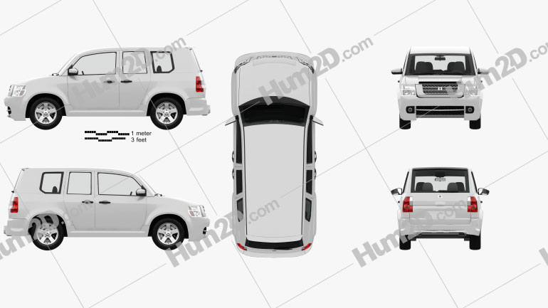 Generic SUV with HQ interior 2012 car clipart