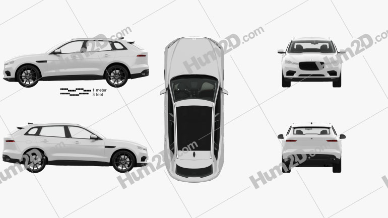 Generic SUV with HQ interior and Engine 2016 car clipart