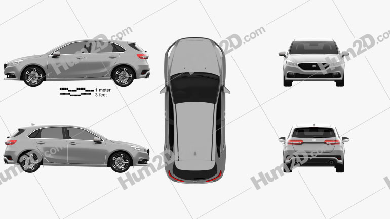 Generic hatchback 5-door 2019 PNG Clipart