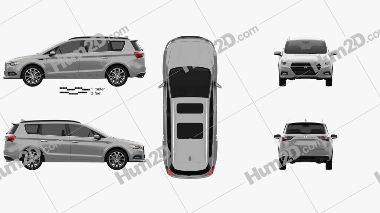 Generic minivan 2019 clipart