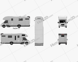 Generic Camper van 2019 clipart