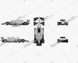 Generic Super Formula One car 2020 car clipart